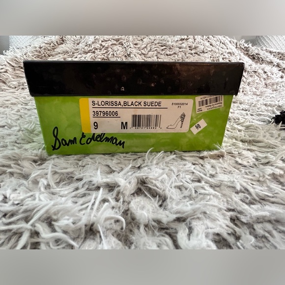 Black suede spiked studded Sam Edelman heels, Size 9 - Picture 16 of 16